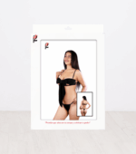 Conjunto de Lencería Terciopelo Negro